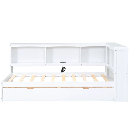 Daybed with Storage Drawers and USB Ports
