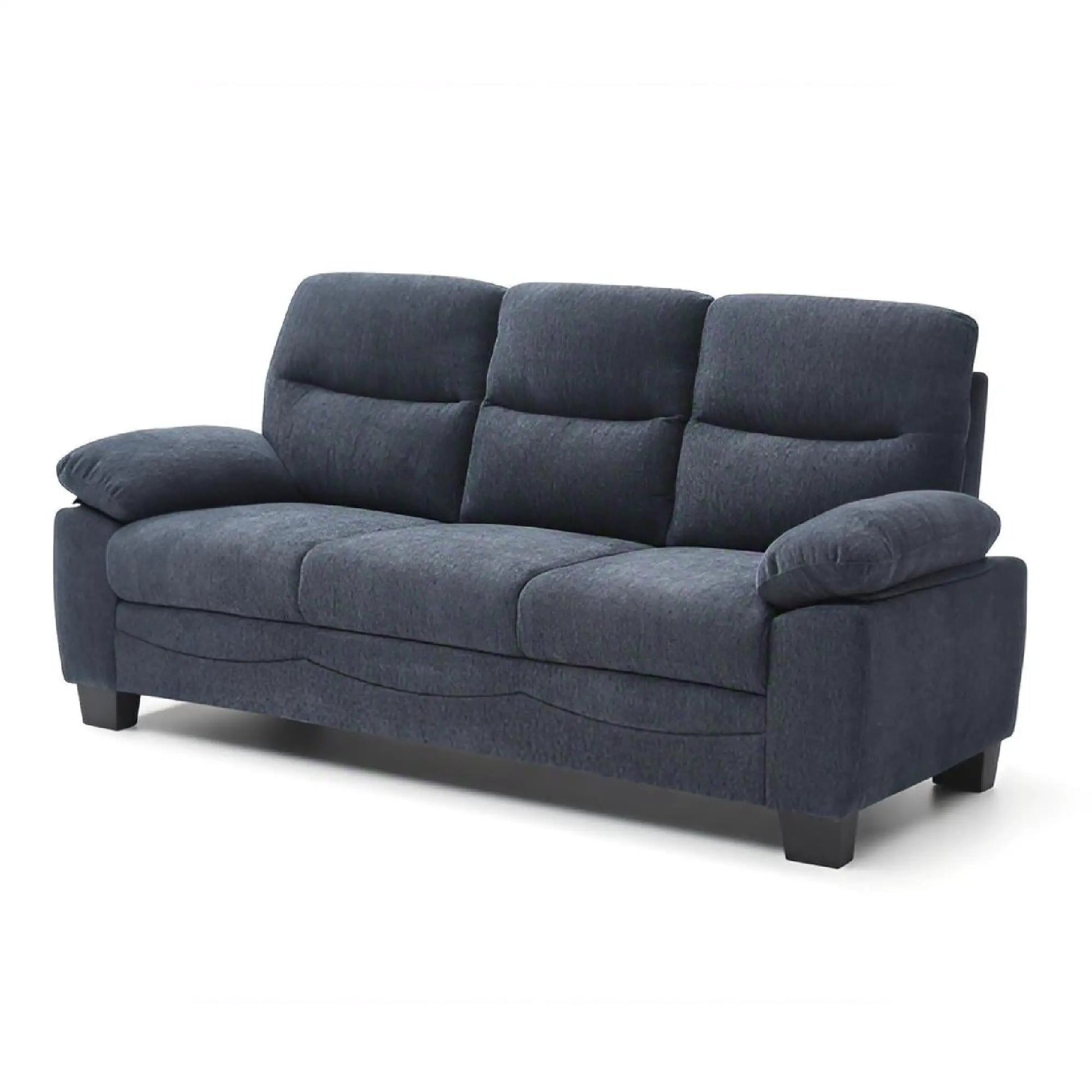 Summerton sofa with pillow top arms in dark blue fabric by Unique Piece Furniture on Tampa Home & Garden Store