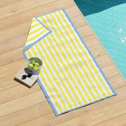 Cabana Cotton Beach Towel and Striped Border
