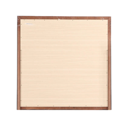 Traditional wall mirror back with brown frame and pale wood panel, screws visible on Tampa Home & Garden Store