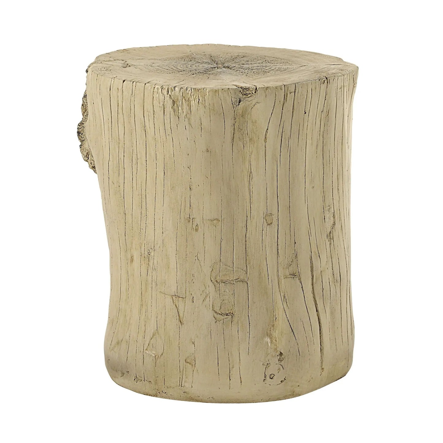Gene Fiber Concrete Accent Table Brown Finish