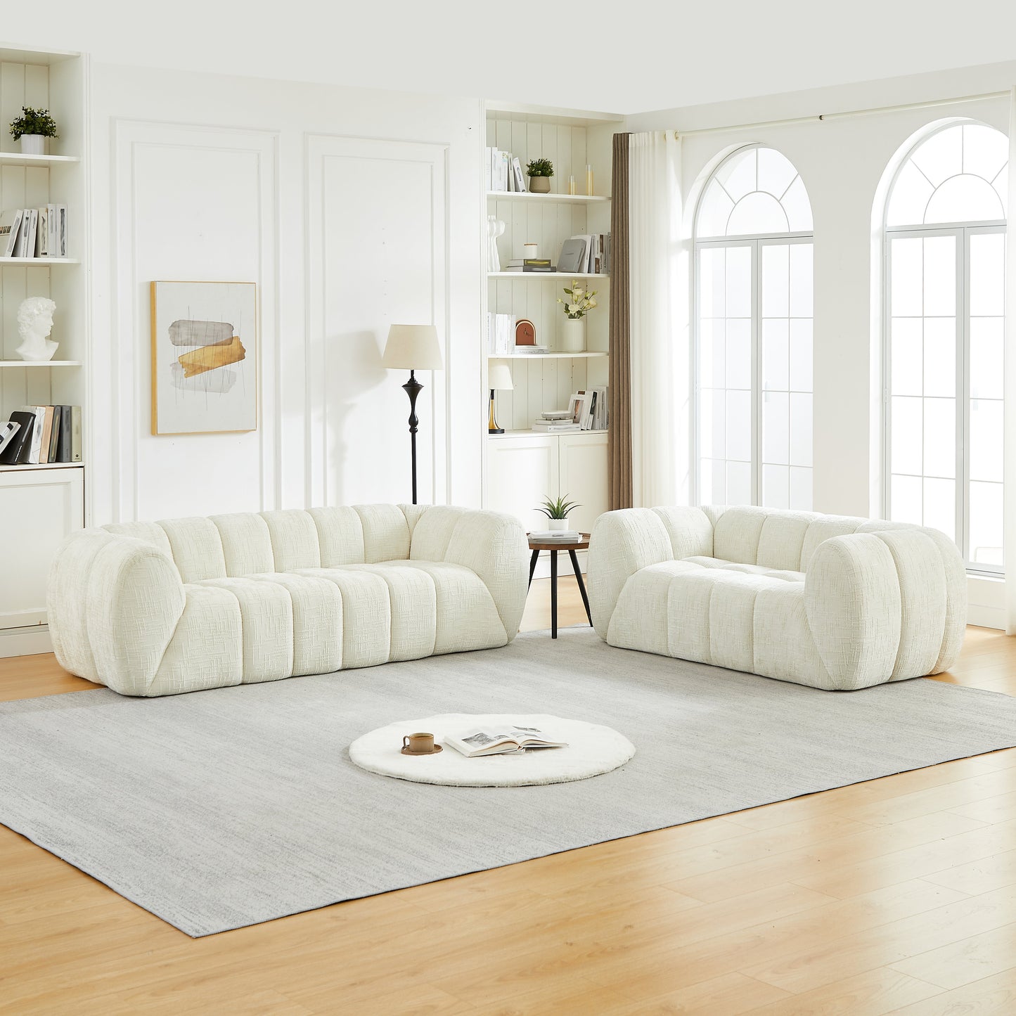 Modern Chenille Sofa for a Cozy Living Room