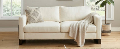 Modern 3 Seater Sofa and Chenille Upholstery