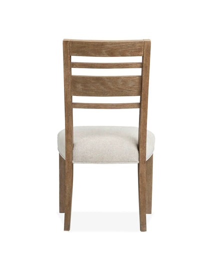 Plum Creek Upholstered Side Chair With Wood Back