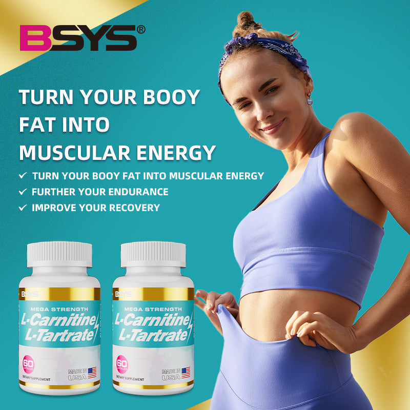 L-Carnitine L-Tartrate capsules by Perfecsy, mega strength with teal labels, two bottles on Tampa Home & Garden Store