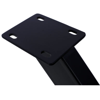 Spider-shaped black steel table base; heavy-duty construction with elongated mounting slots on Tampa Home & Garden Store