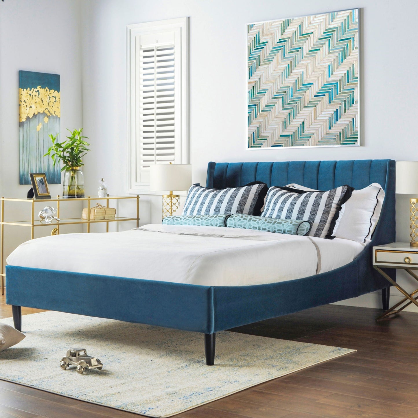 Aspen Vertical Tufted and Modern Platform Bed