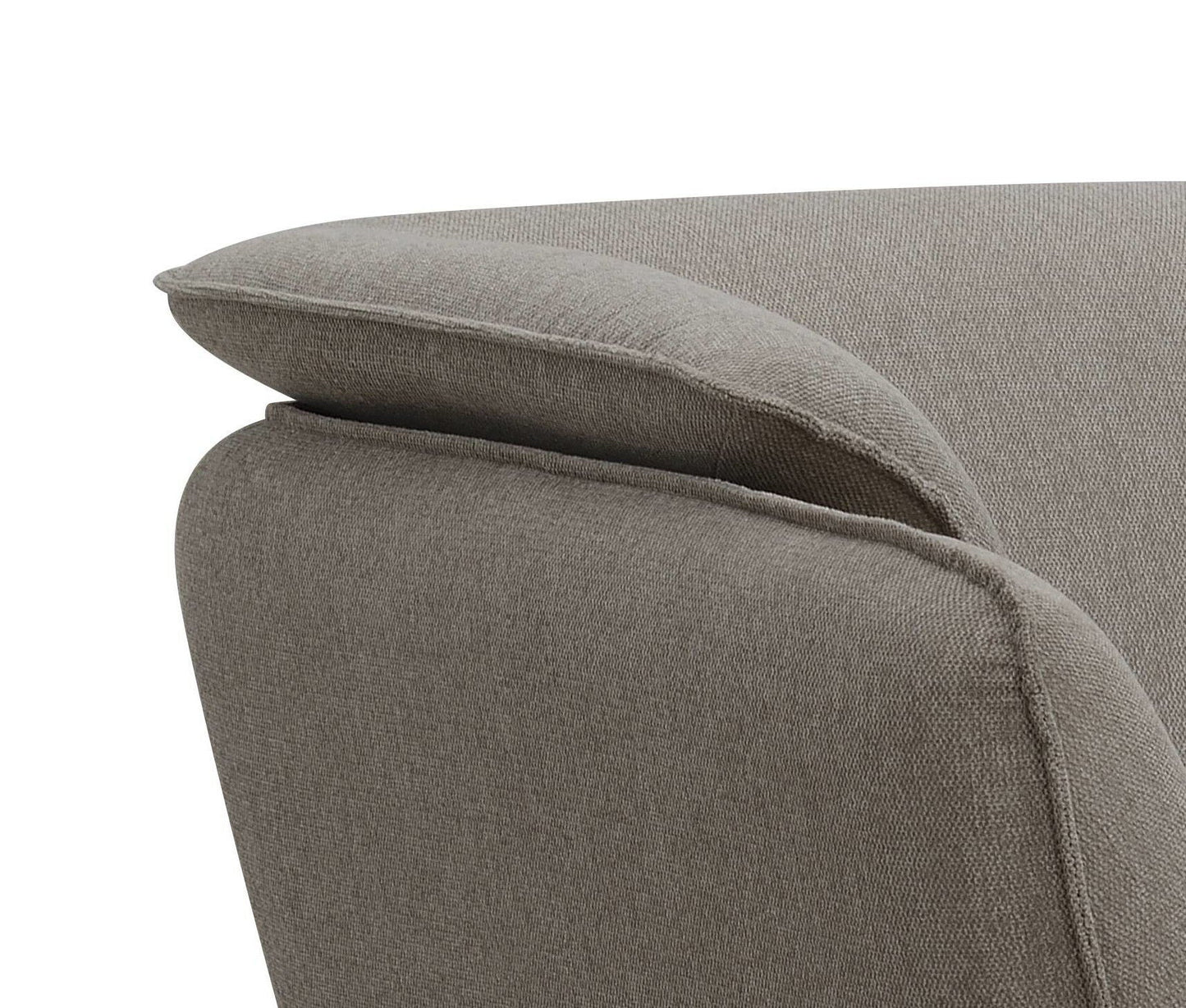 Nayeli Boucle Loveseat gray boucle upholstery stationary loveseat with a rounded arm on Tampa Home & Garden Store