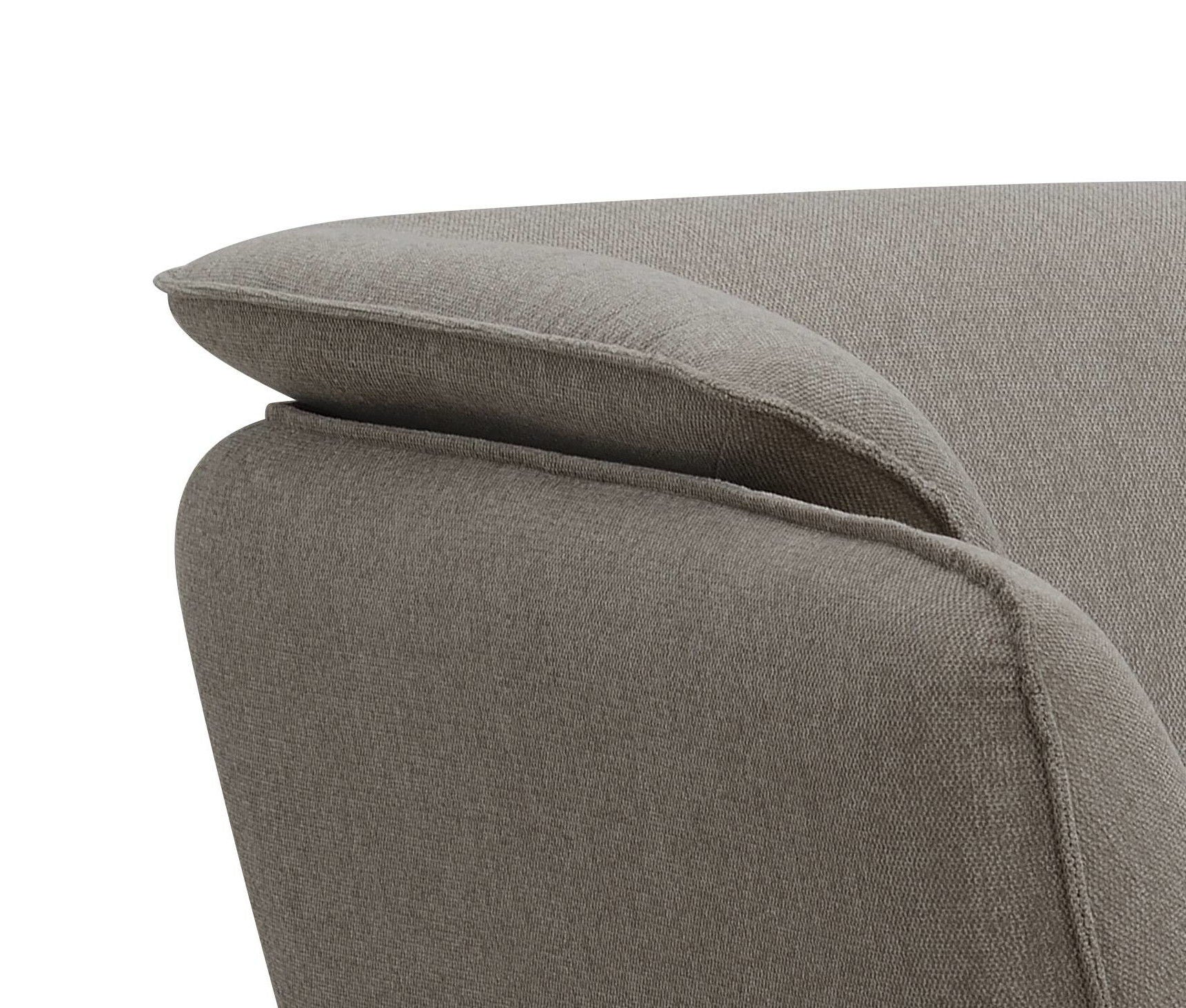 Nayeli Boucle Loveseat gray boucle upholstery stationary loveseat with a rounded arm on Tampa Home & Garden Store