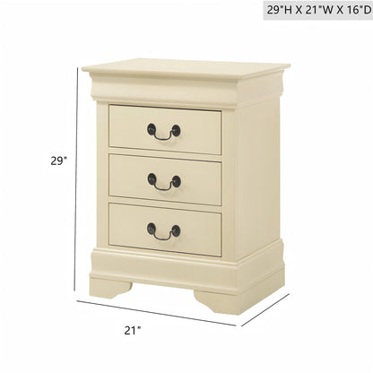 Louis Philippe Nightstand in Wood Veneer