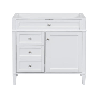 Solid Wood Bathroom Vanity and Two Drawers