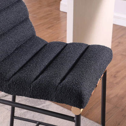 Lahni Boucle Fabric Counter Height Dining Chair