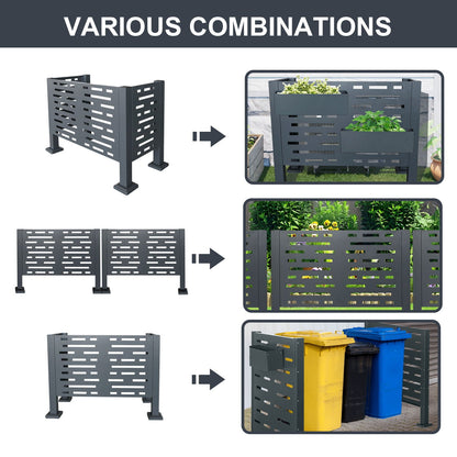 Air Conditioner Privacy Fence Cover and 3 Panels