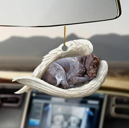 Car Pendant Sleeping Dog Angel Decor Hanging