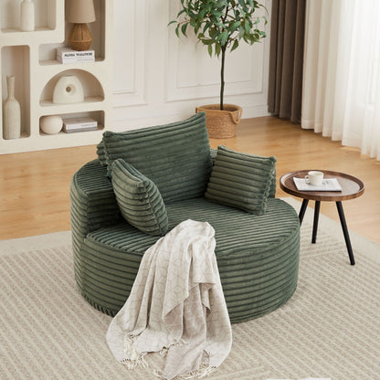 Modern single sofa with a backrest pillow