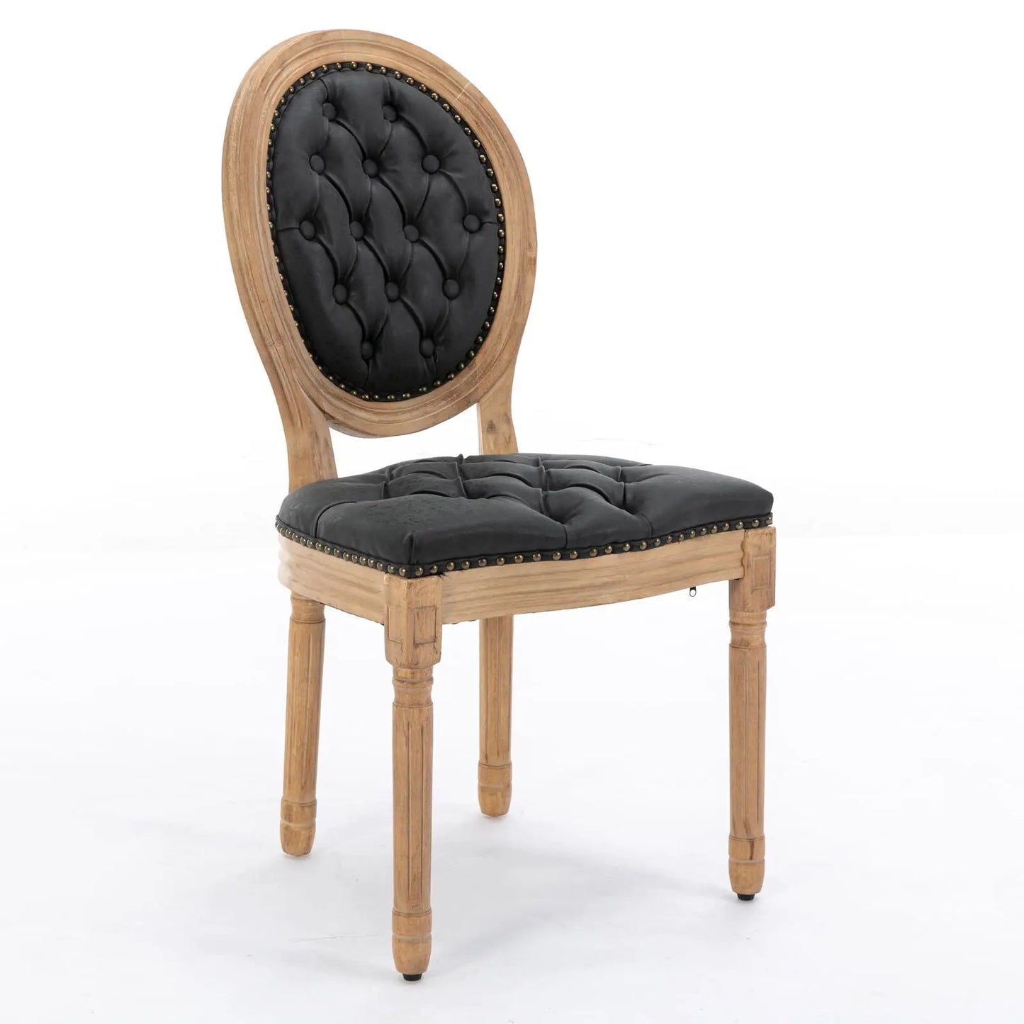 French Style Solid Wood Dining Chair Nailhead
