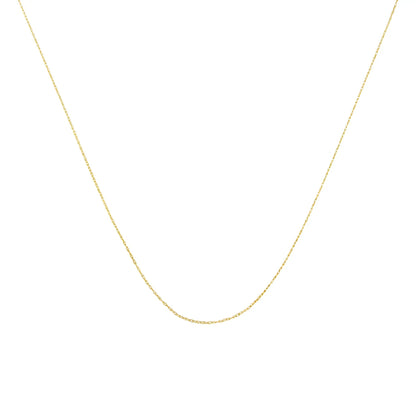 Solid 10K yellow gold 0.5mm slim unisex 18in rope chain necklace by Bids.com on Tampa Home & Garden Store