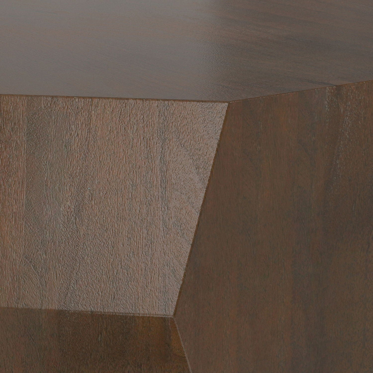 Walnut Geometric Coffee Table with Acacia Veneer, 39in square, HouseOfZazla on Tampa Home & Garden Store