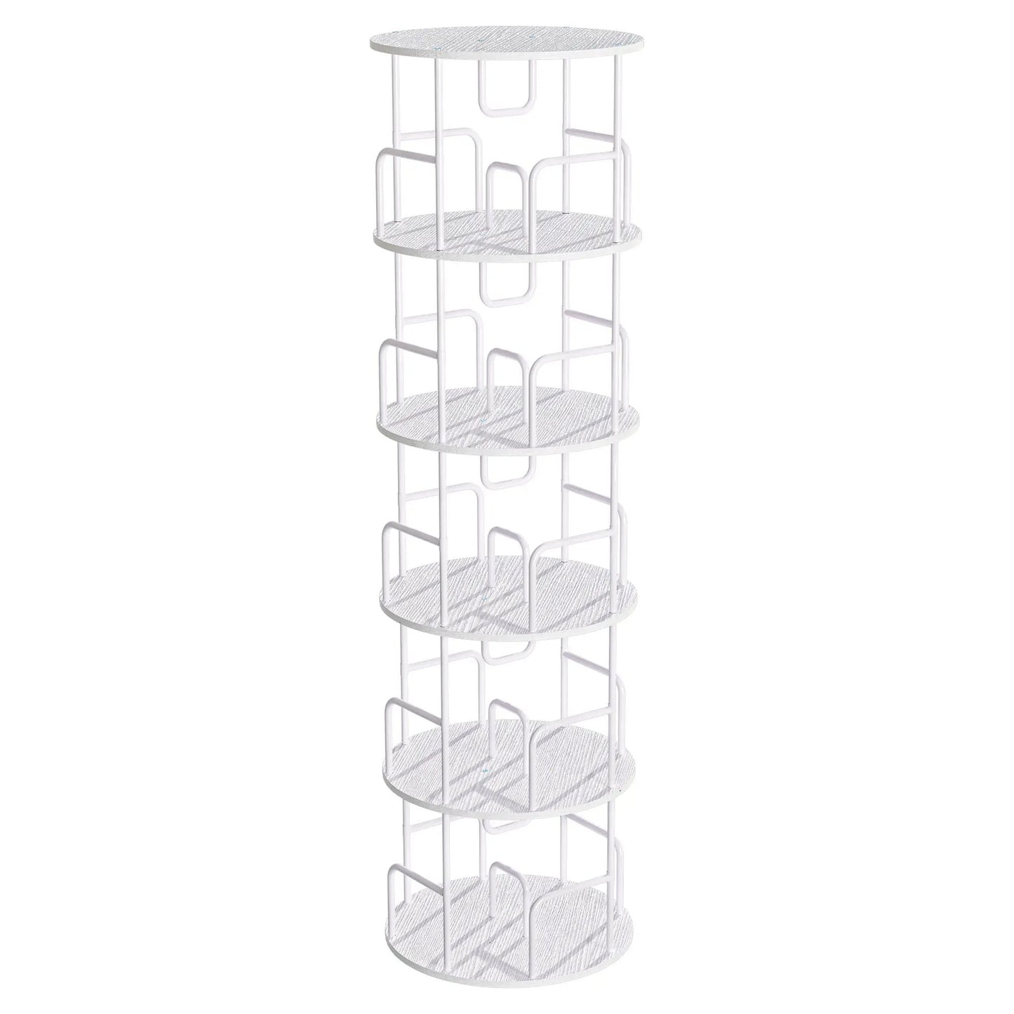 Rotating Bookshelf Tower 5 Tier Spinning Shelf