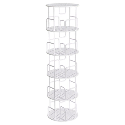 Rotating Bookshelf Tower 5 Tier Spinning Shelf