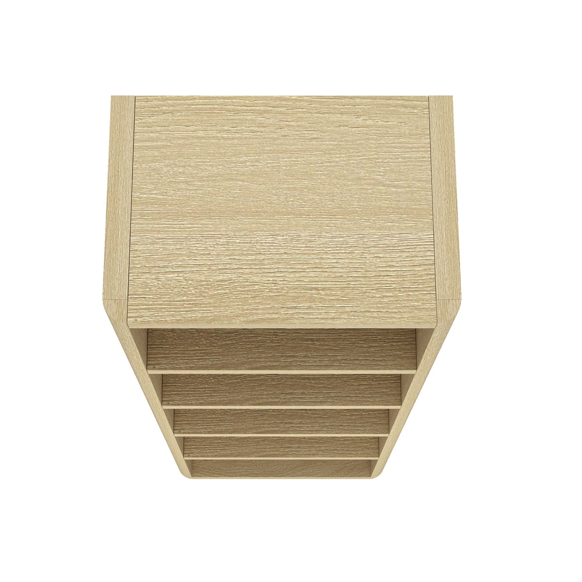 Open Bookcase with Adjustable Shelves in light oak finish, 79in tall, HouseOfZazla on Tampa Home & Garden Store