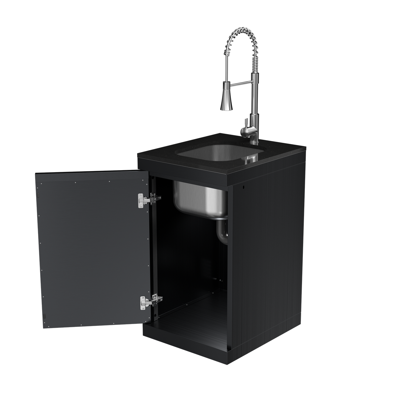 Outdoor Stainless Steel Sink and Granite Top