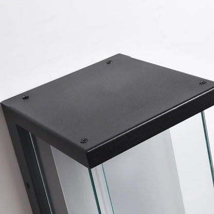 Tempered Glass and Dusk to Dawn Outdoor Sconce