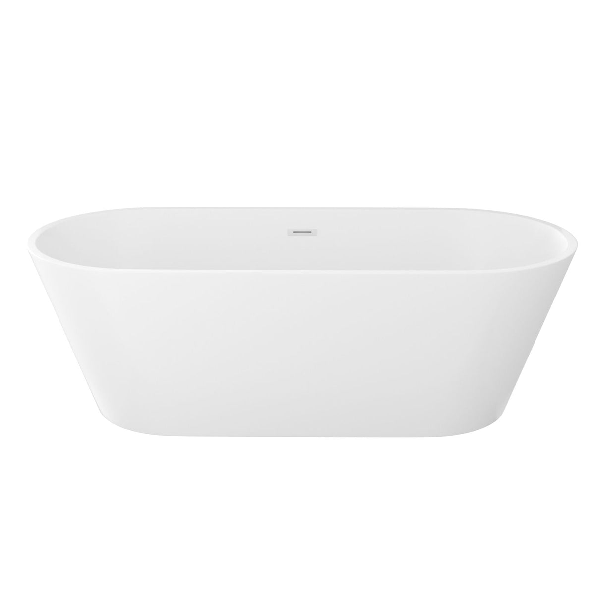 Glossy white freestanding bathtub by HouseOfZazla with drain on Tampa Home & Garden Store