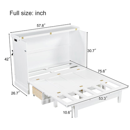 Murphy Bed Chest Cube Cabinet Bed with charging station and large storage drawer HouseOfZazla on Tampa Home & Garden Store