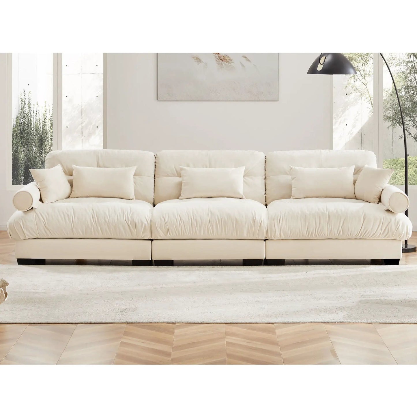 Modern Oversize Sofa With Cloud Like Comfort