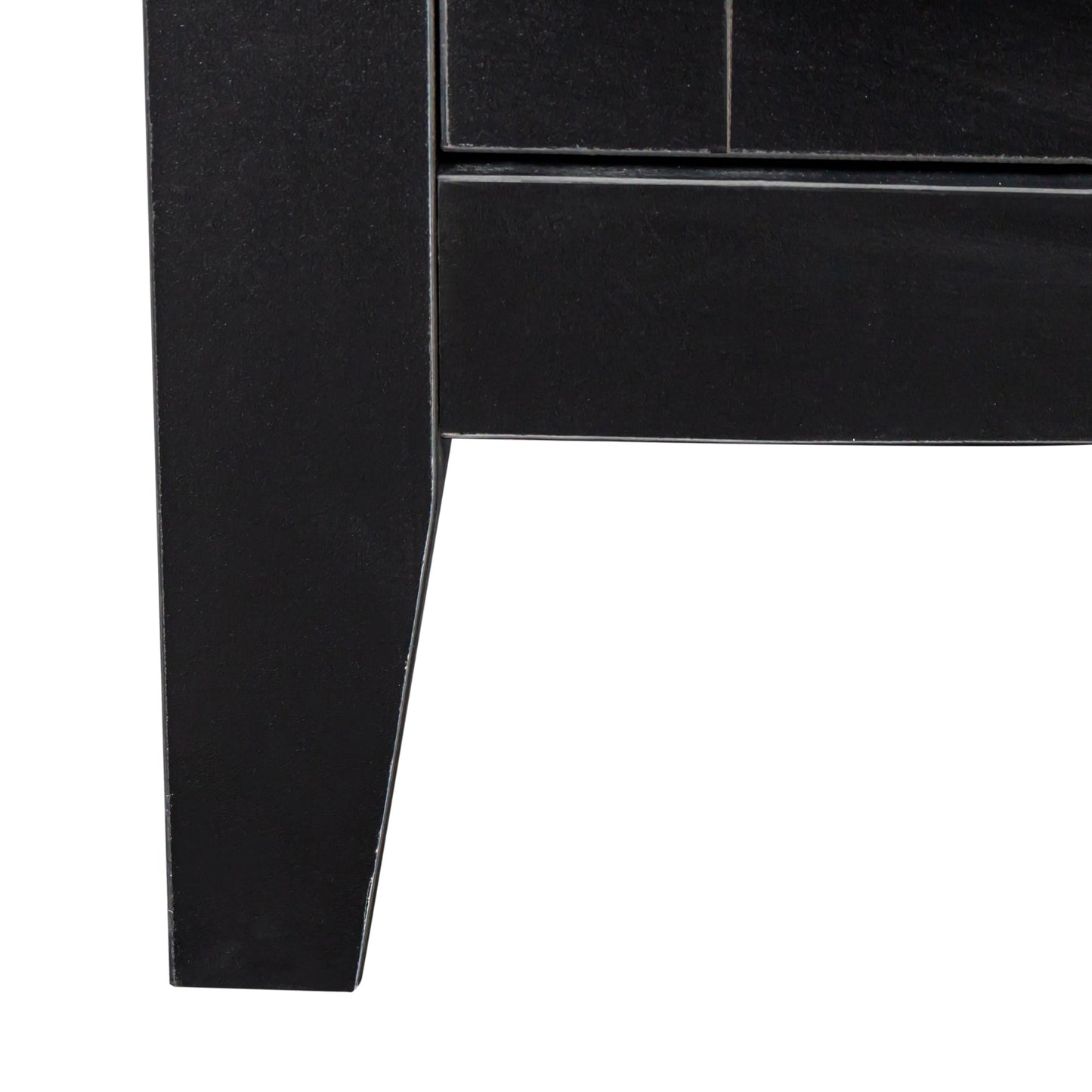 Cabinet with 4 doors and 4 open shelves black freestanding storage unit on Tampa Home & Garden Store