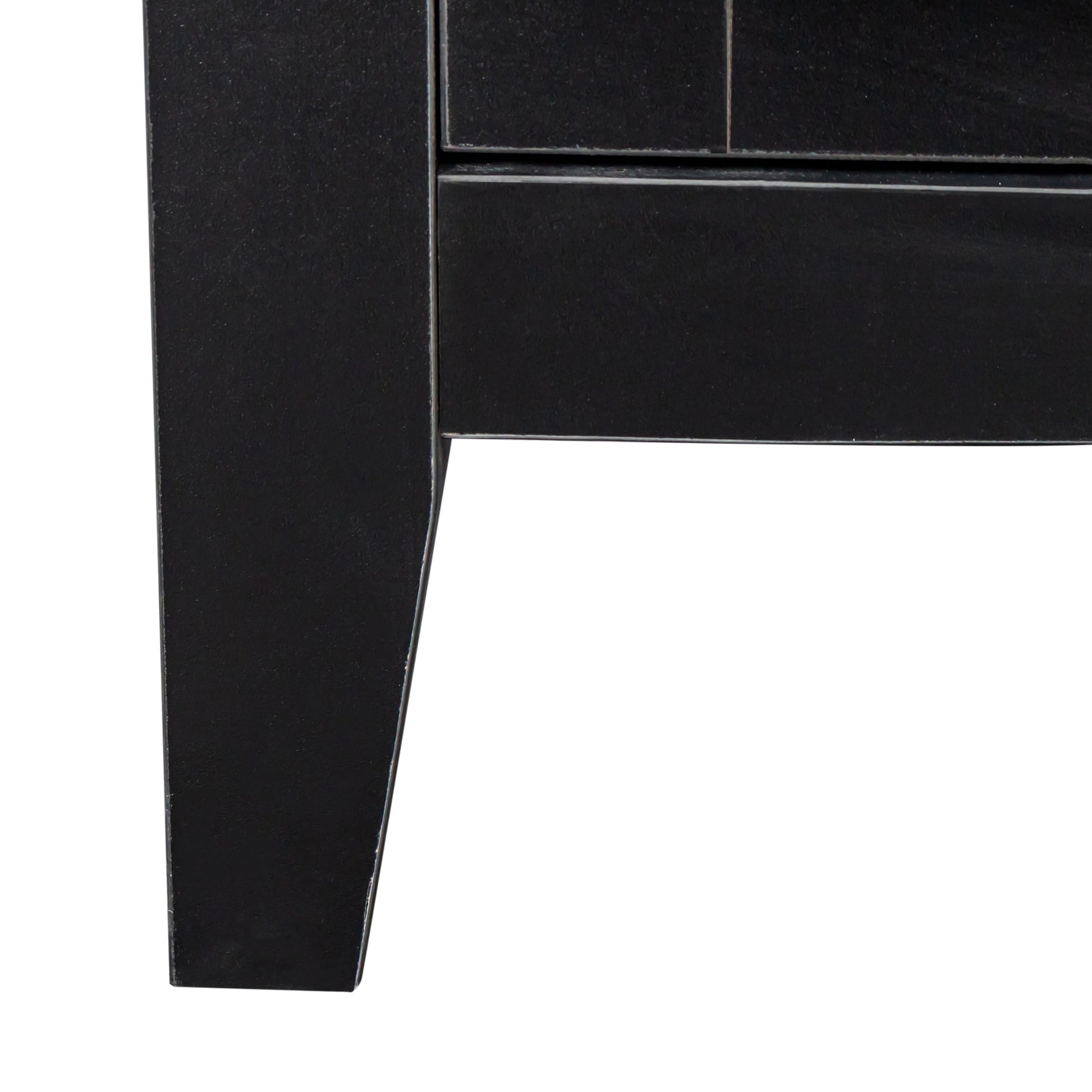 Cabinet with 4 doors and 4 open shelves black freestanding storage unit on Tampa Home & Garden Store