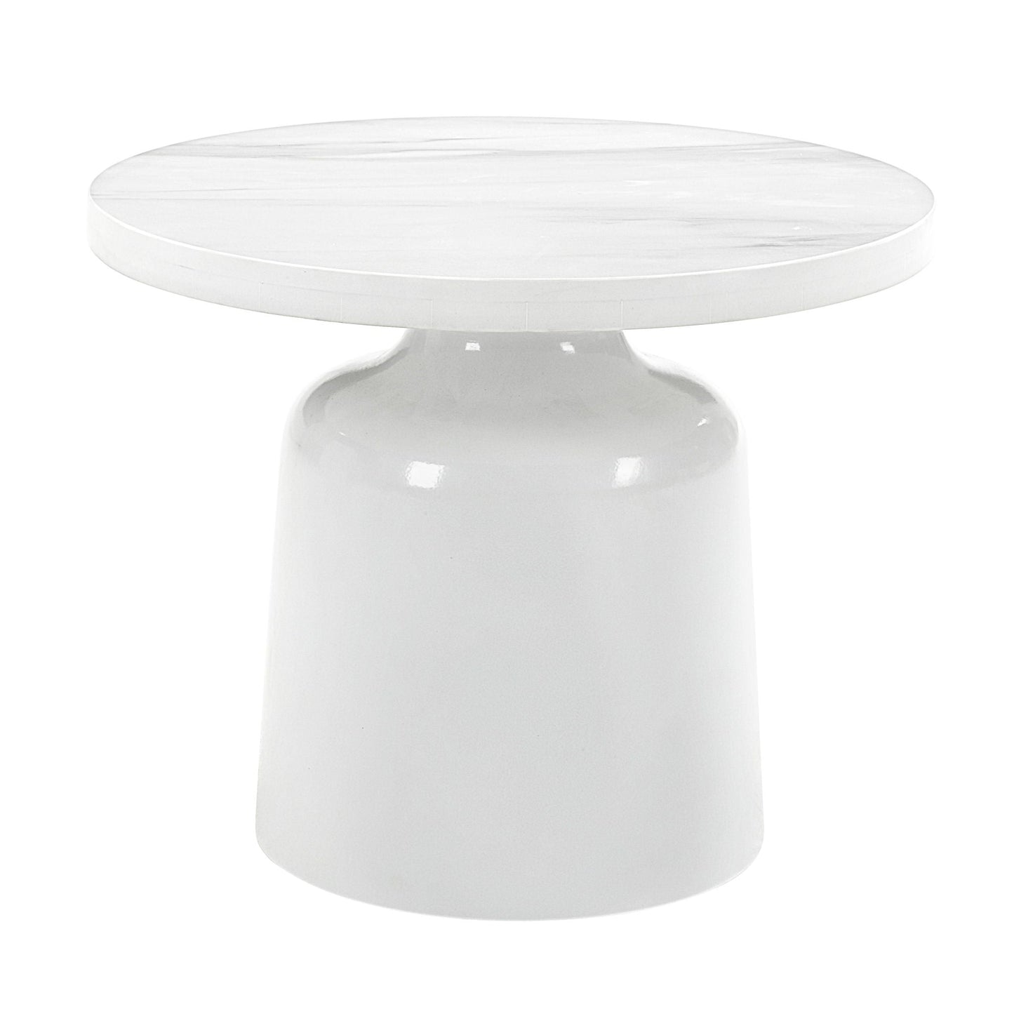 Zaid Engineering Marble High Gloss Table coffee table with white marble top HouseOfZazla on Tampa Home & Garden Store