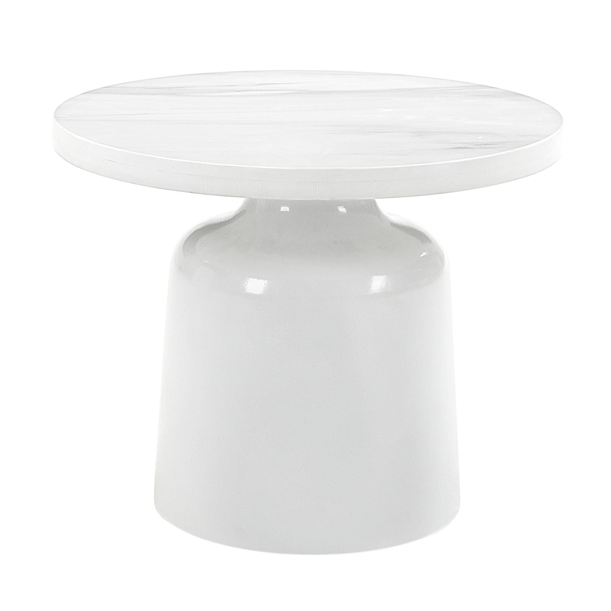 Zaid Engineering Marble High Gloss Table coffee table with white marble top HouseOfZazla on Tampa Home & Garden Store