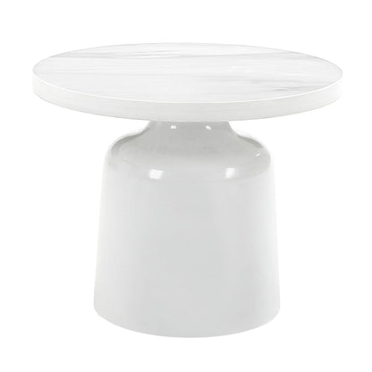 Zaid Engineering Marble High Gloss Table coffee table with white marble top HouseOfZazla on Tampa Home & Garden Store