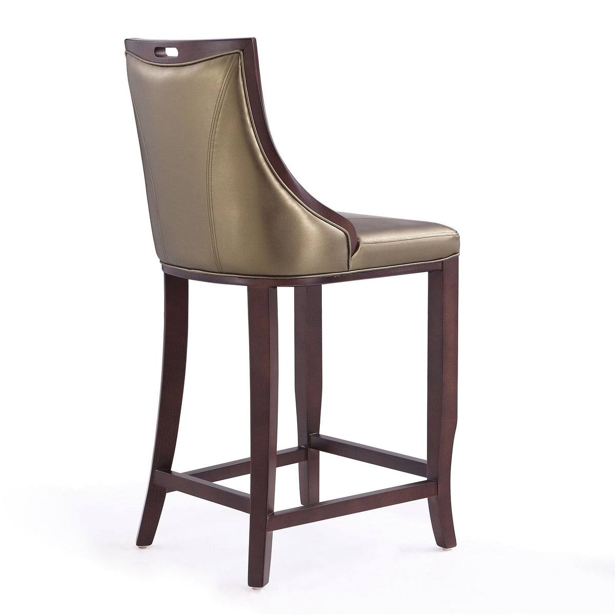 Bar Height Barstool bronze accents faux leather seat by HouseOfZazla on Tampa Home & Garden Store