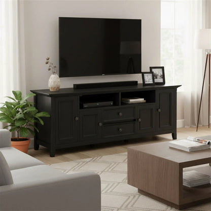 Amherst Wide TV Media Stand with Solid Wood