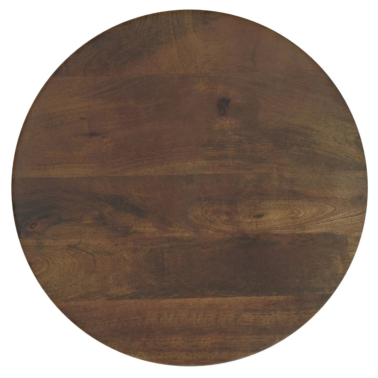Robbie - Handcrafted Accent Table, round dark wood top with grain by Unique Piece Furniture on Tampa Home & Garden Store