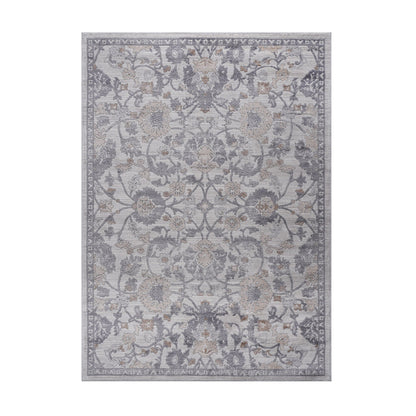 Marfi Trendy Oriental Area Rug gray beige pattern by HouseOfZazla on Tampa Home & Garden Store
