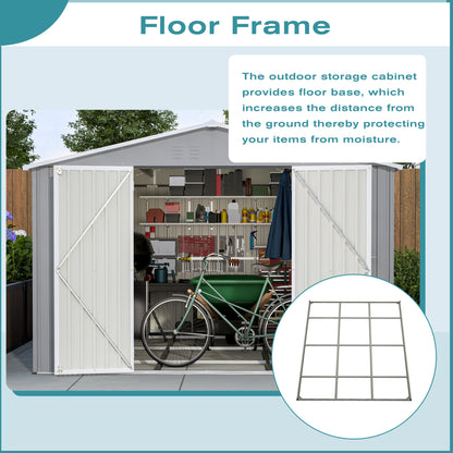 10 By 12 Feet Galvanized Steel Storage Shed
