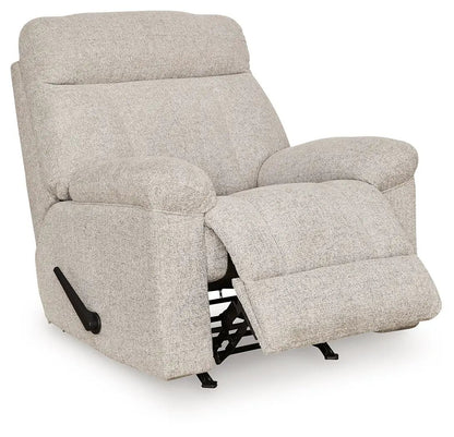 Hoyne Park Rocker Recliner beige fabric by Unique Piece Furniture on Tampa Home & Garden Store