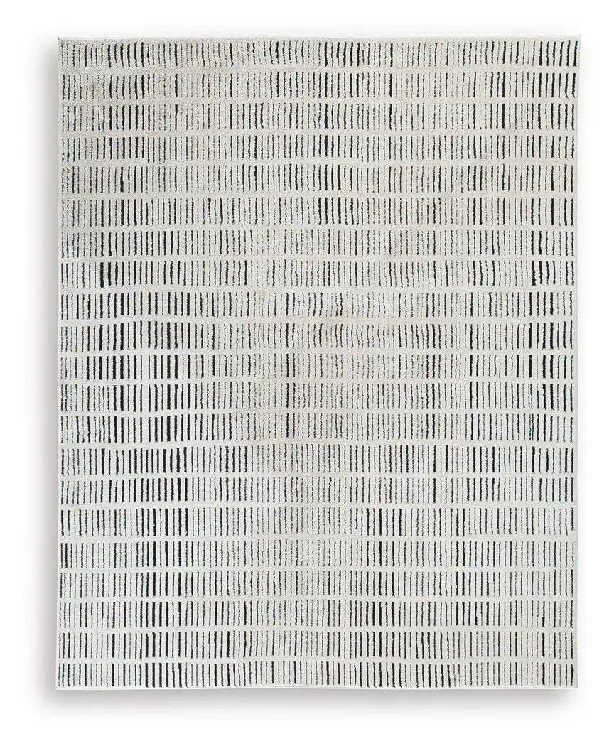 Turinwith Rug Ivory and Black Stripe Area Rug