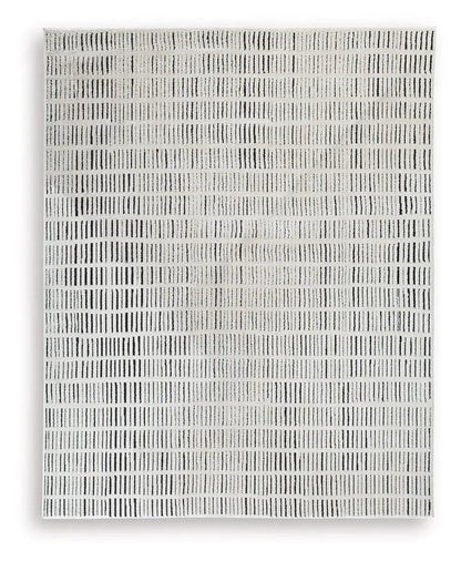 Turinwith Rug Ivory and Black Stripe Area Rug
