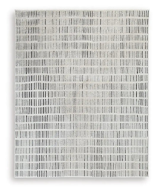 Turinwith rug, gray and white area rug with a vertical grid pattern by Unique Piece Furniture on Tampa Home & Garden Store
