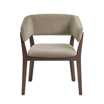 Blake Solid Beech Wood Modern Dining Armchair