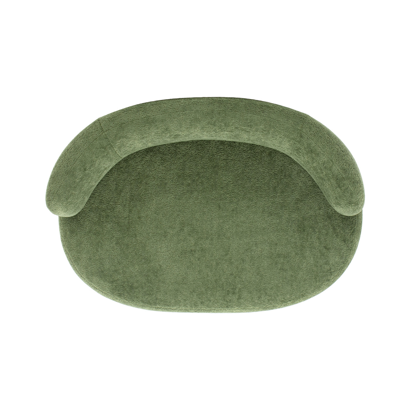 Shep 36in Curved Dog Sofa Bed Moss Green Fleeced Teddy by HouseOfZazla on Tampa Home & Garden Store