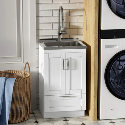 Reed Deluxe Laundry Cabinet with Pull-Out Faucet