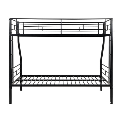 Modern Metal Bunk Bed two-tier black metal frame with guard rails by HouseOfZazla on Tampa Home & Garden Store
