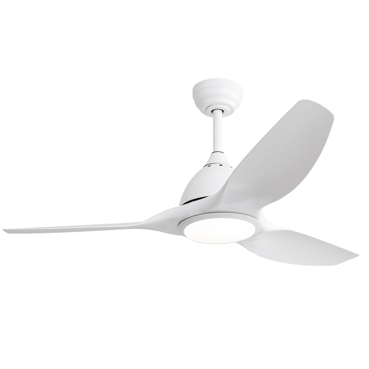 Bredoom 52in ceiling fan white finish with LED light and remote control on Tampa Home & Garden Store