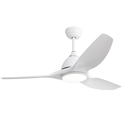 Bredoom 52in ceiling fan white finish with LED light and remote control on Tampa Home & Garden Store